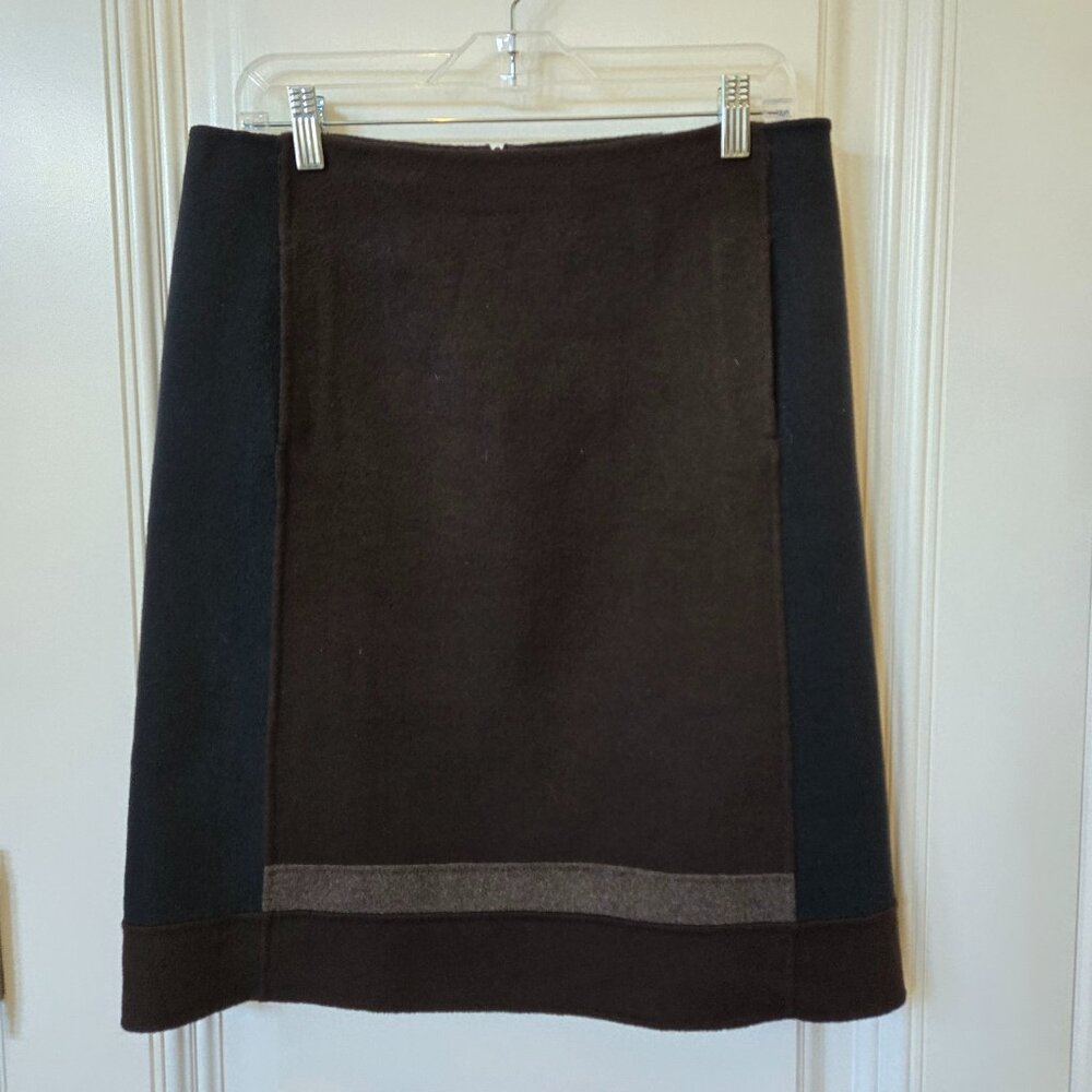 'S Max Mara Wool Blend Colour blocked skirt